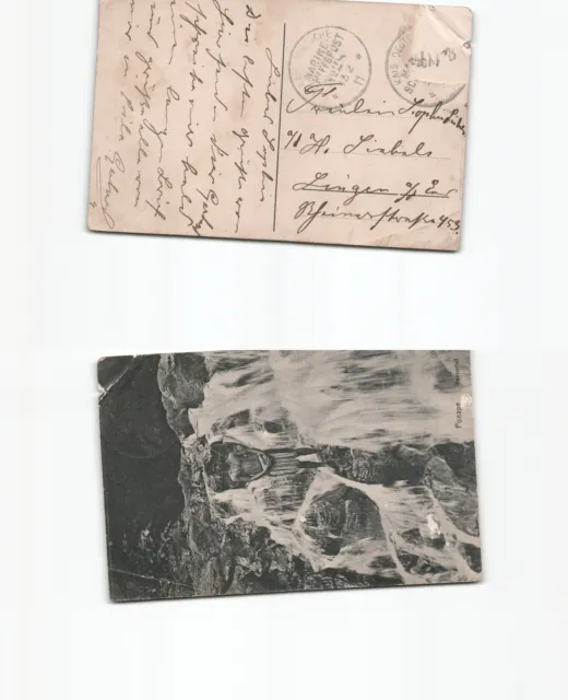 (n14992)   KAROLINEN 1911 Litho Wasserfall Ponape Beendung Sokehs Revolte S
