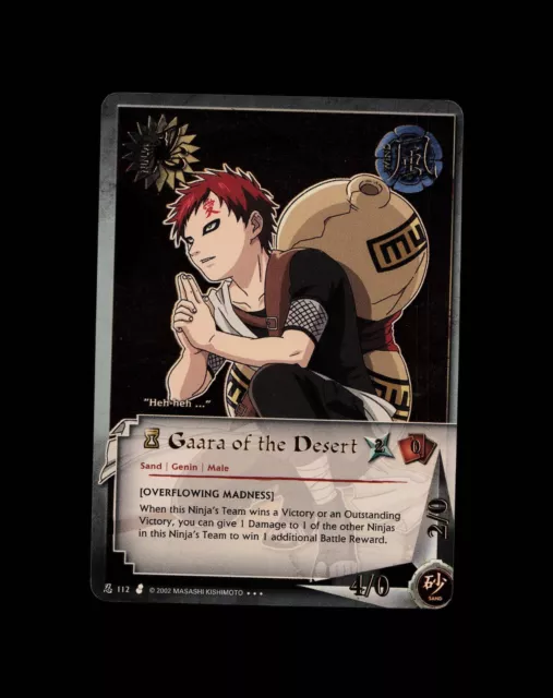 Gaara of the Desert - 818 - NM - 1st Edition - Foil - Naruto CCG