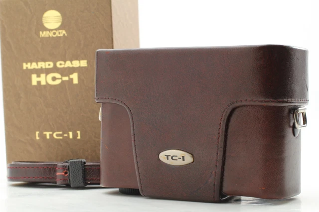 [Near MINT in Box] Minolta HC-1 HC1 Leather Hard Case Strap for TC-1 From JAPAN