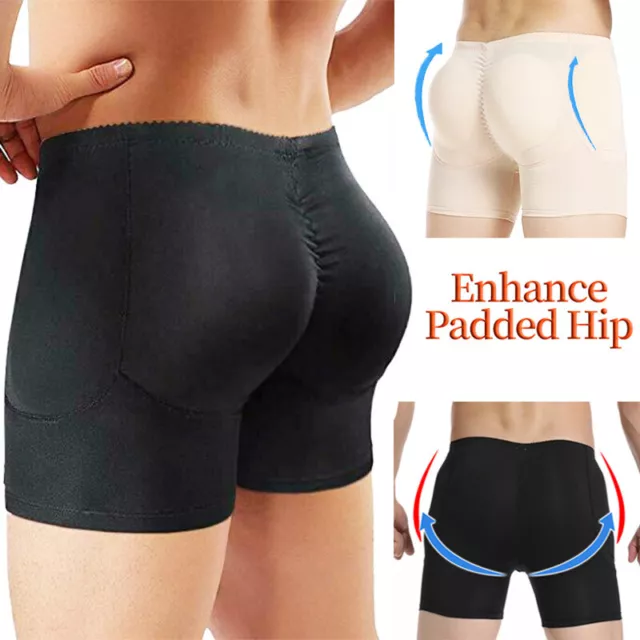 MENS BUTT LIFTER Bum Enhancer Briefs Padded Boxer Underwear