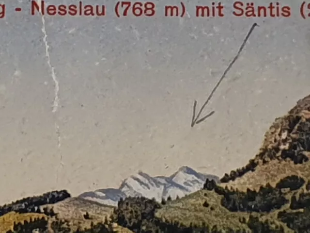 Historische Ansichtskarte, Nesslau, Toggenburg, Schweiz, um 1920, gelaufen, rar 3