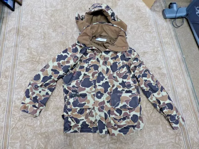 COLUMBIA BROWN CAMO 3-in-1 Hunting Parka Jacket Missing Liner , With ...