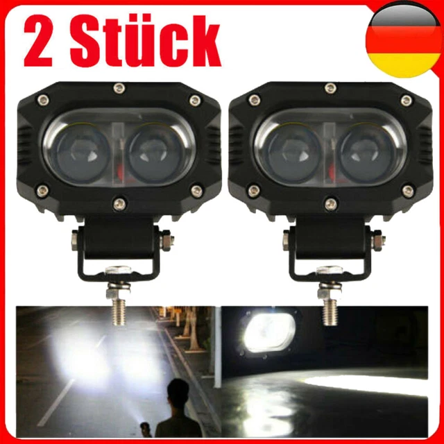 2x 800W LED Arbeitsscheinwerfer Offroad Scheinwerfer 24V 12V für Jeep SUV Bagger