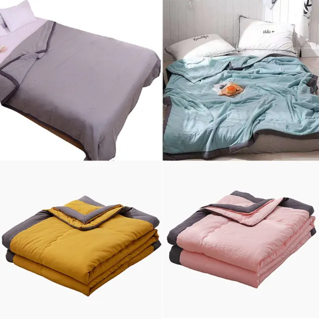 Summer Cooling Comforter-Blanket Ice Silk Touch Feeling Air Condition Thin Quilt