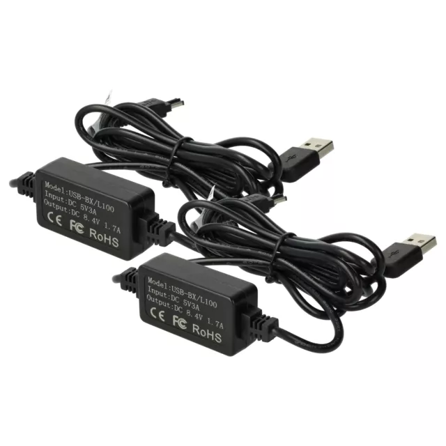 2x USB Mains Power Adapter for Sony handheld camcorder HDR-FX1 HDR-AX2000E