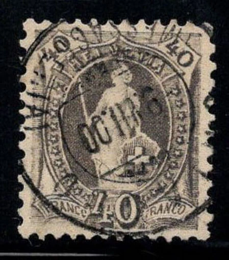 Suisse 1905 Mi. 77 Oblitéré 100% Helvetia, 40 C