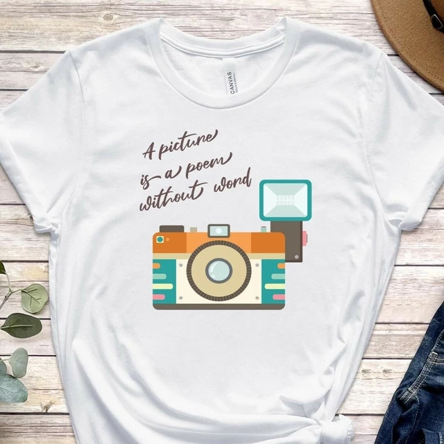 T-Shirt Uomo/Donna in cotone - fotografia + citazione di Proust