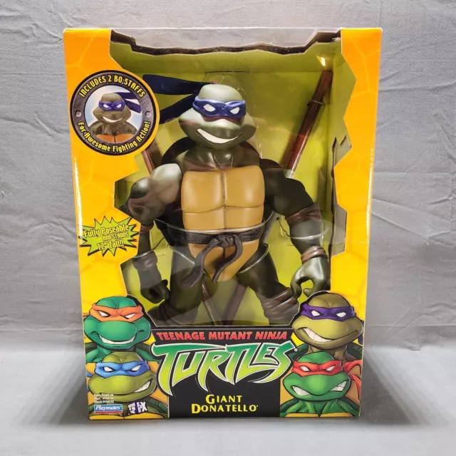 Teenage Mutant Ninja Turtles Giant Donatello 12" 2002 Playmates NEW