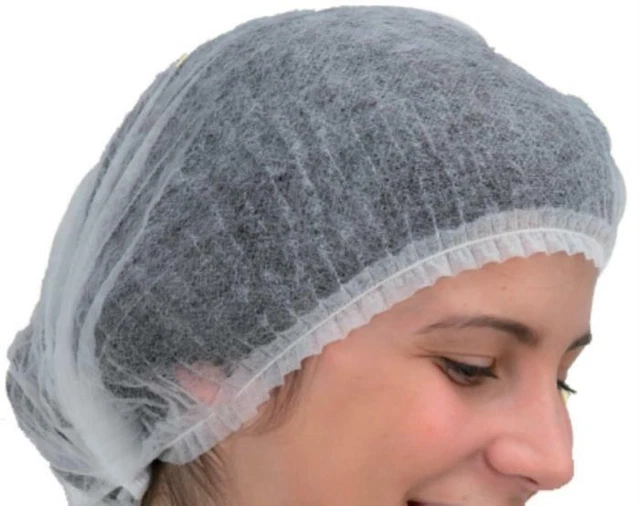 100 Cuffie Monouso In TNT Per Capelli, Bianche, Copricapo Igienici ICOGUANTI, Articolo XCUP, EAN 8005830012065