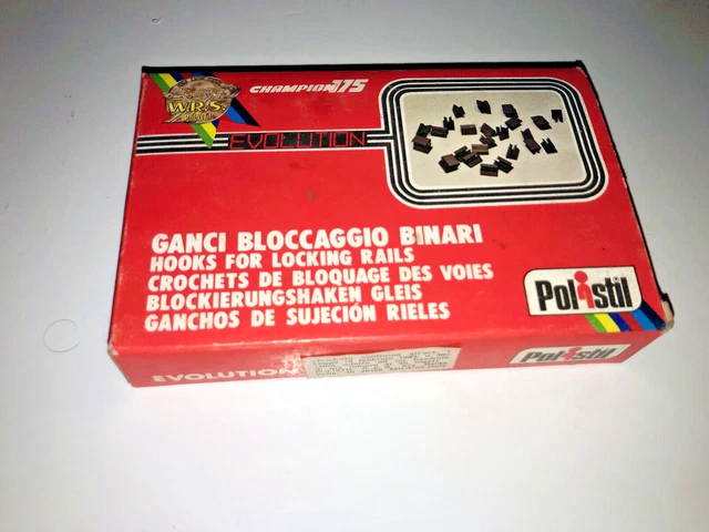 Policar Polistil Ganci bloccaggio Crochets de bloquage voies RARE A214