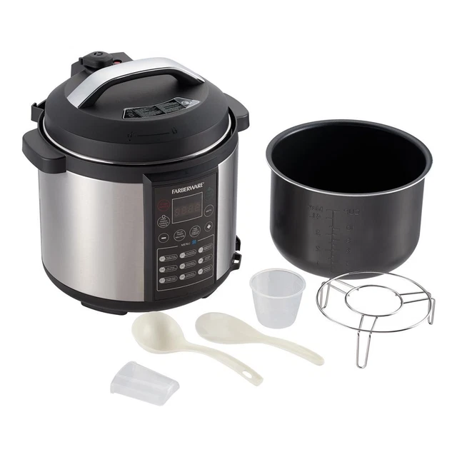 Pressure Cooker Digital Acero Inoxidable Programable 6 Cuartos Olla de Presion