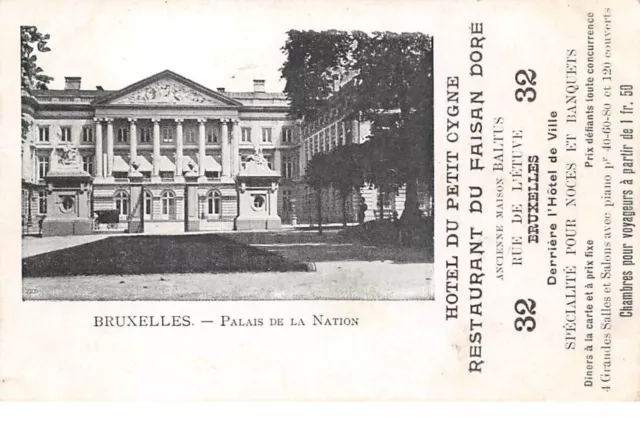 Belgique - n°61194 - BRUXELLES - Palais de la Nation - Hôtel du Petit Cygne
