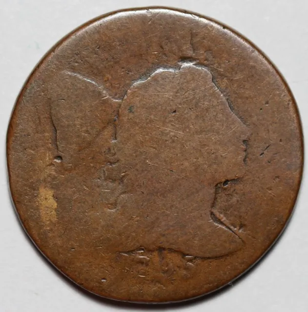 1795 Liberty Cap Large Cent - Plain Edge - US 1c Copper Penny Coin - L43