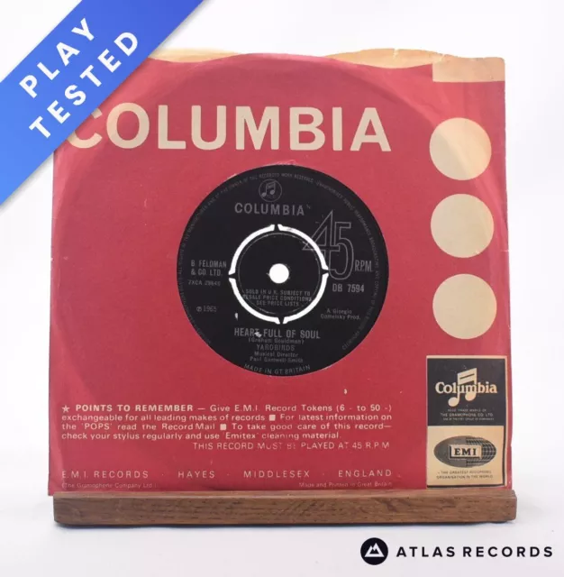 The Yardbirds - Heart Full Of Soul - 7" Vinyl Record - VG+/VG+
