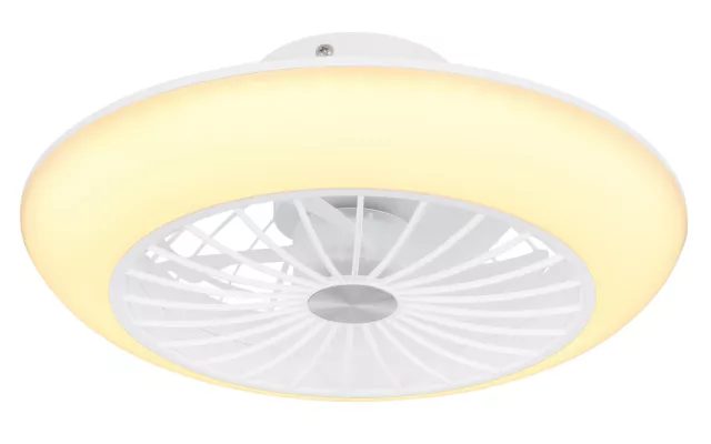 LED Plafonnier Ventilateur Lumière Blanc Ventilateur plafond Lampe de plafond