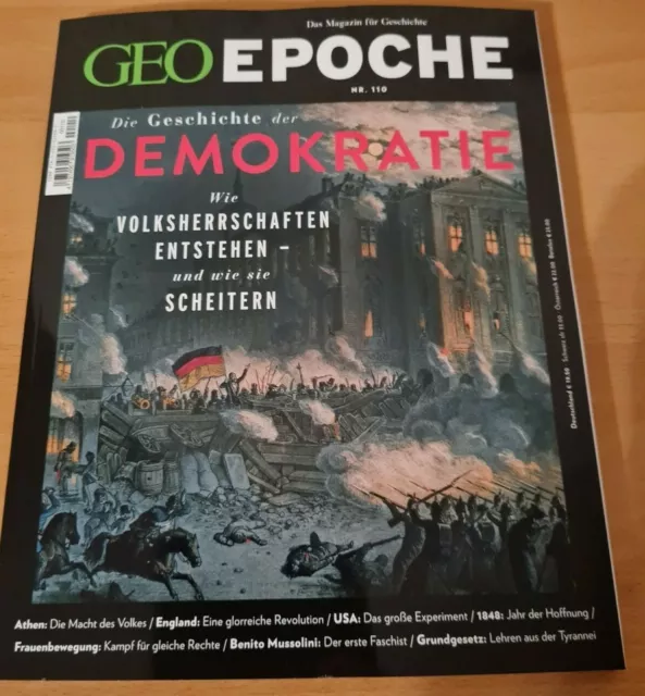 GEO EPOCHE NR. 110 "Die Geschichte der DEMOKRATIE"