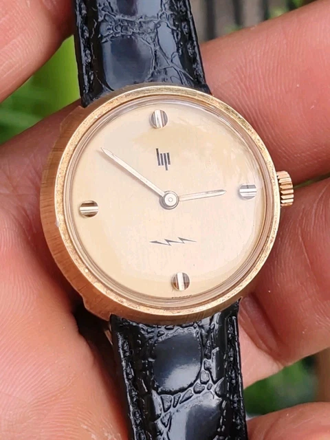 NOS Boîtier Acier + Cadran Montre Lip Quartz – Fond Bleu – Taille 33,3 Mm – Homme