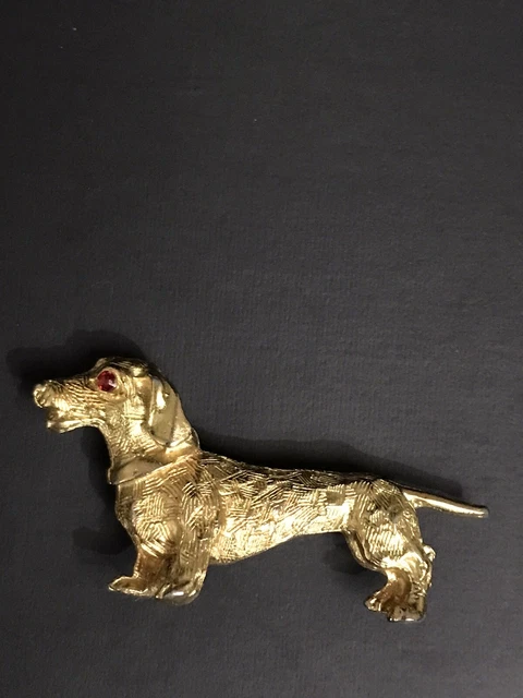 Dachshund Dog Brooch Pin 2 Inch