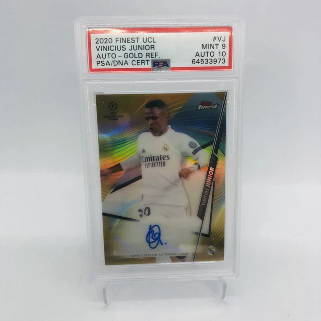 psa-9-auto-10-vinicius-junior-13-50-auto-rifrattore-oro-topps-2020
