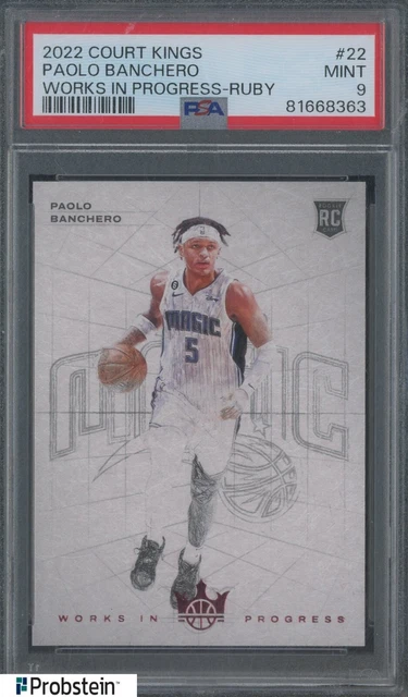 2022 23 COURT KINGS Works In Progress Ruby #22 Paolo Banchero RC/149