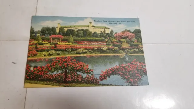 Vintage 1950's Hershey Rose Garden and Hotel in Hershey PA Postcard