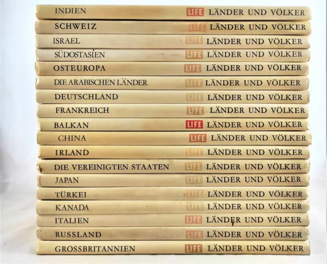 🦉  18 x  Time Life - Länder und Völker vintage Sammlung Bücherpaket Konvolut