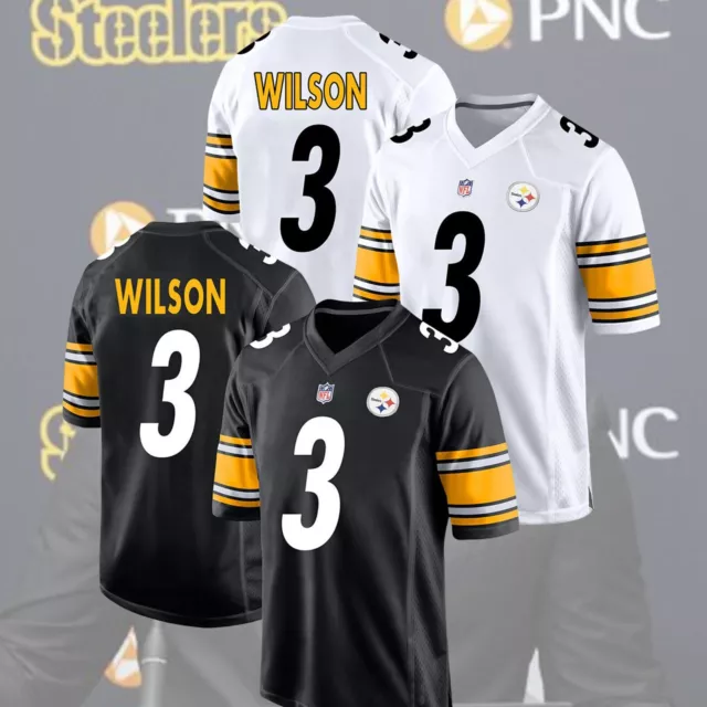 SALE - Russell Wilson #3 Pittsburgh Steelerss 2024 Player Trading Football Shirt