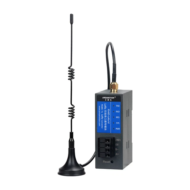 USR-LG206-H-P Serial RS232/RS485 To LoRa Converter – 803-930MHz, Point-to-Point Wireless Transmission Terminal With Antenna