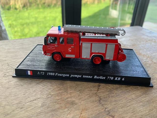 Camion de pompier moulé sous pression en boite 3 assortis 16x25.5cm