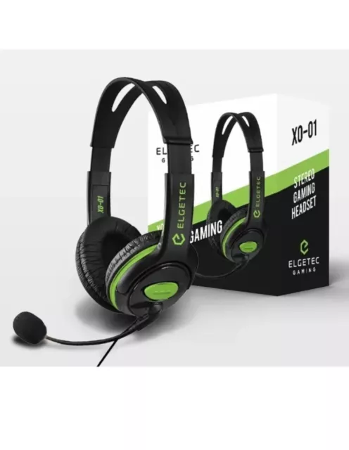 Xbox One Gaming Headset ELGETEC X0-01 Official Headphone Mic Chat Microsoft New