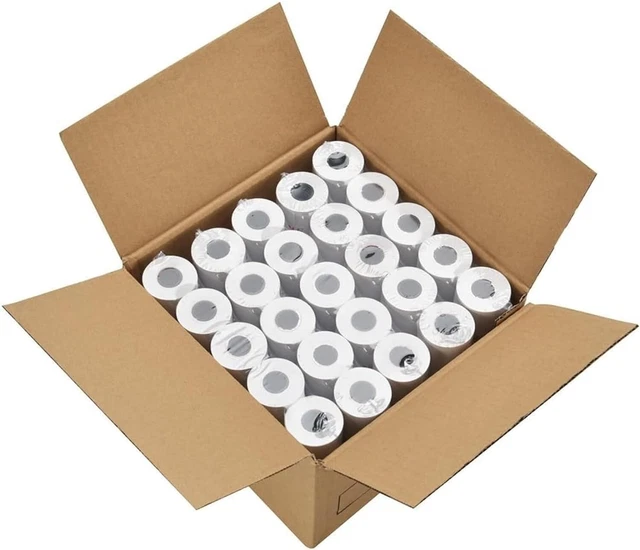 2 1/4 x 50' Thermal Paper 50 Rolls Credit Card & Cash Register POS Receipt Paper