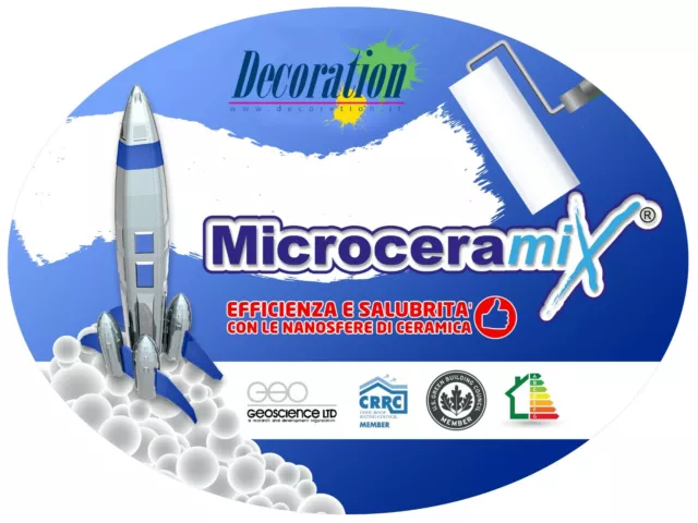 Microceramix Additivo antimuffa termoisolante per idropittura - Conf. Gr.450