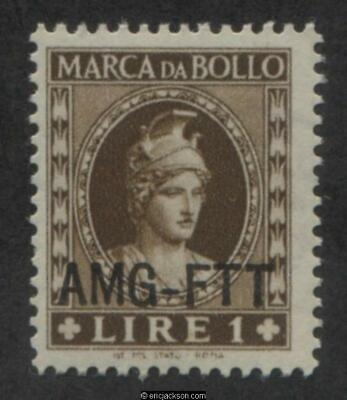 AMG Trieste Fiscal Revenue Stamp, FTT F51 mint, F-VF