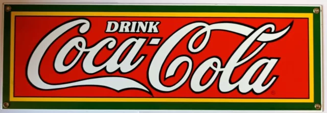 Placca Smaltata Coca Cola 45 X 15 CM