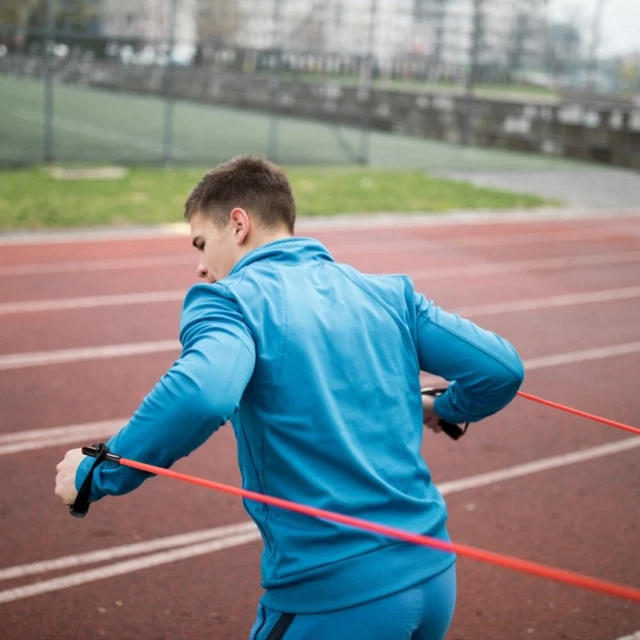 Fascia Elastiche Yoga Con 11 Anelli - Bande Di Resistenza Per Pilates, Danza E Fitness | Regolabile E Portatile - Foto 11