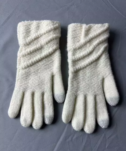 WOMAN'S WHITE GLOVES with Screen Touch Finger Tip ssc $9.99 - PicClick