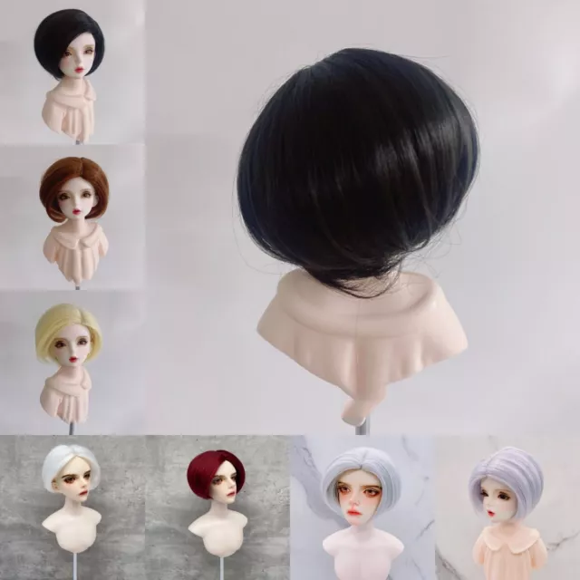 Dolls Short Wigs Fashion Accessories for 1/3 1/4 1/6 BJD SD Doll DIY Replace