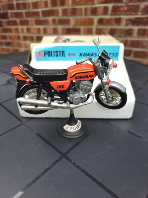 Polistil Kawasaki 750 1:15 Model Motor Bike