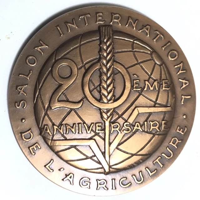 Médaille En Bronze - Concours Général Agricole Paris 1989 - Signée Baron Médaille En Bronze - Concours Général Agricole Paris 1989 - Signée Baron