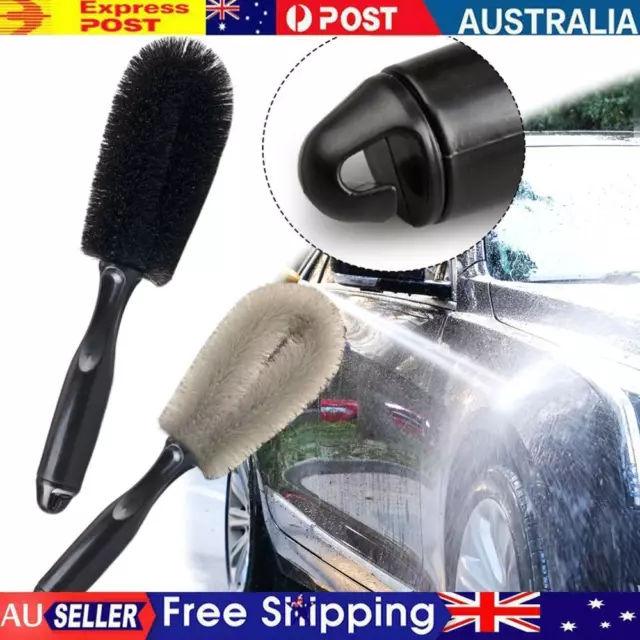 Car Wheel Wash Brush Soft Bristle Tire Detail Brush Auto Motorcycle Wash Tool