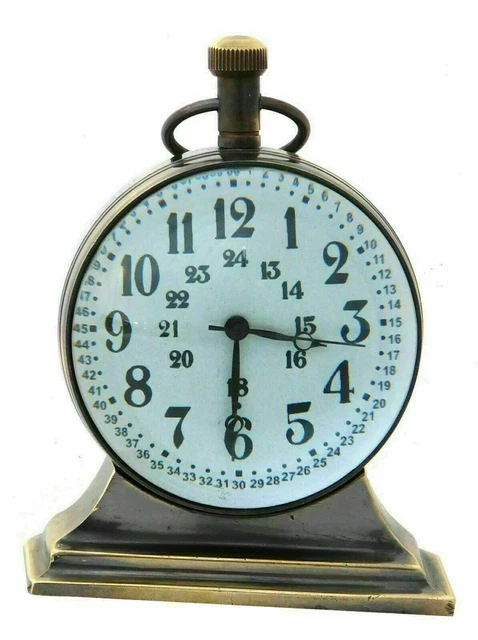 Nautisch Messing Vintage Maritim Schreibtisch Uhr Dekoration Tisch Top Sammelbar