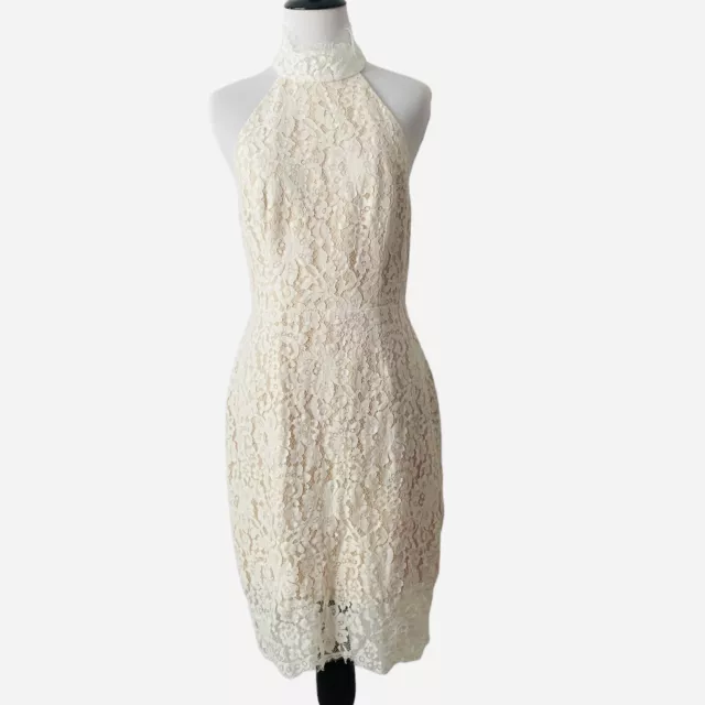 Keepsake The Label Ivory One Night Lace Cocktail Dress Size Medium NWT Bridal