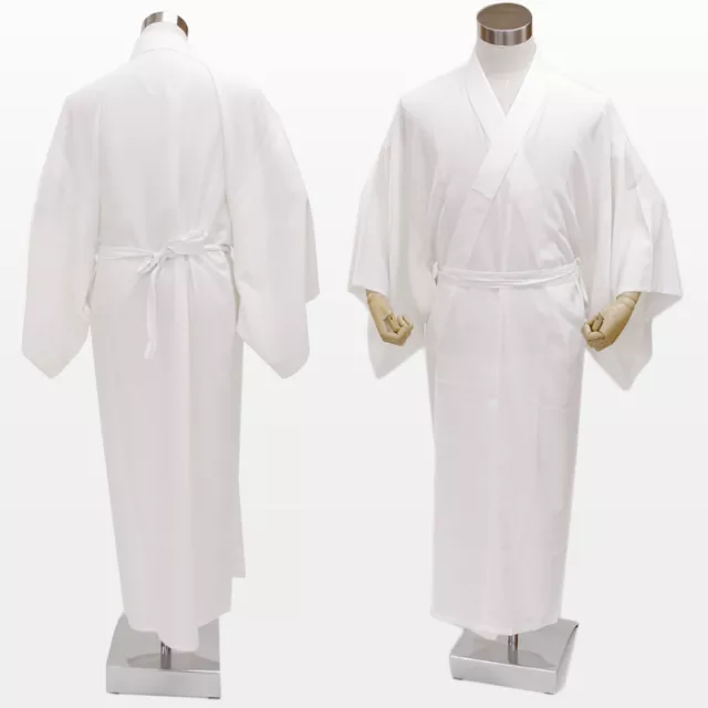 Japanese Men's Traditional Kimono inner under wear Long Full Juban White JAPAN