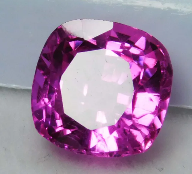 8 Ct Natural Pink Tourmaline Cushion Cut Certified Mozambique Loose gemstone