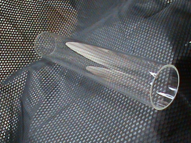 CLEAR ACRYLIC PLEXIGLASS TUBE 3" x 2-3/4" x 18" INCH LONG Plastic 1/8" Wall NEW