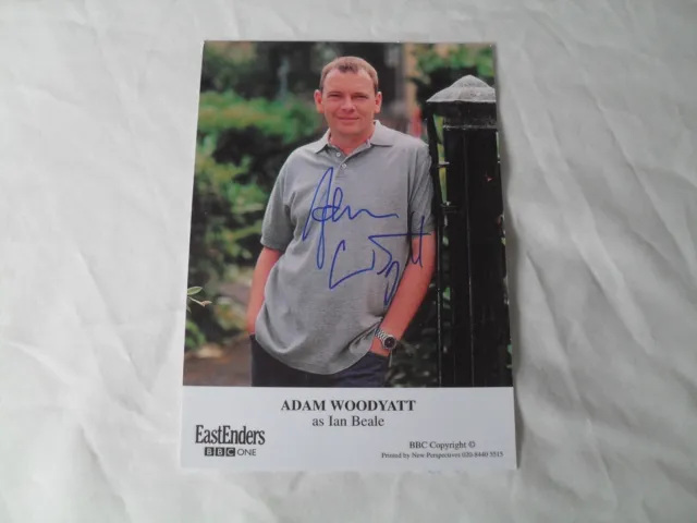 ADAM WOODYATT - Autographed cast card signed by Adam Woodyatt EASTENDERS