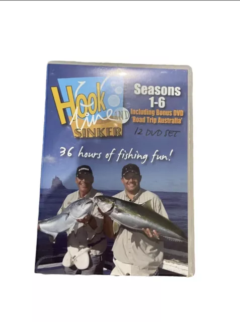 HOOK, LINE AND Sinker DVD Box set - Season 1-6 + over 36 hours (12