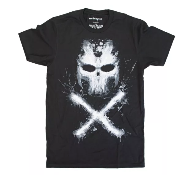 Marvel Captain America Civil War Crossbones Distressed Logo T-Shirt