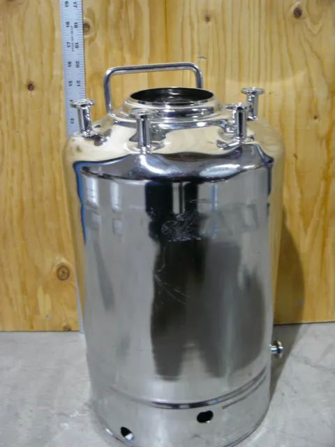Alloy Products Corp 2.6 Gal 10L Stainless Steel Pressure Vessel 112773-001 1" Od