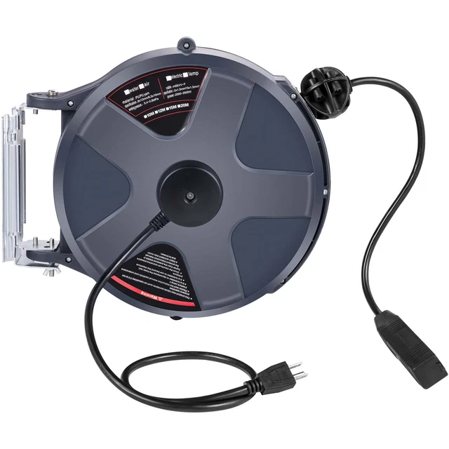Retractable Extension 50+3.2FT, Heavy Duty Electric, 16/3 SJT Power